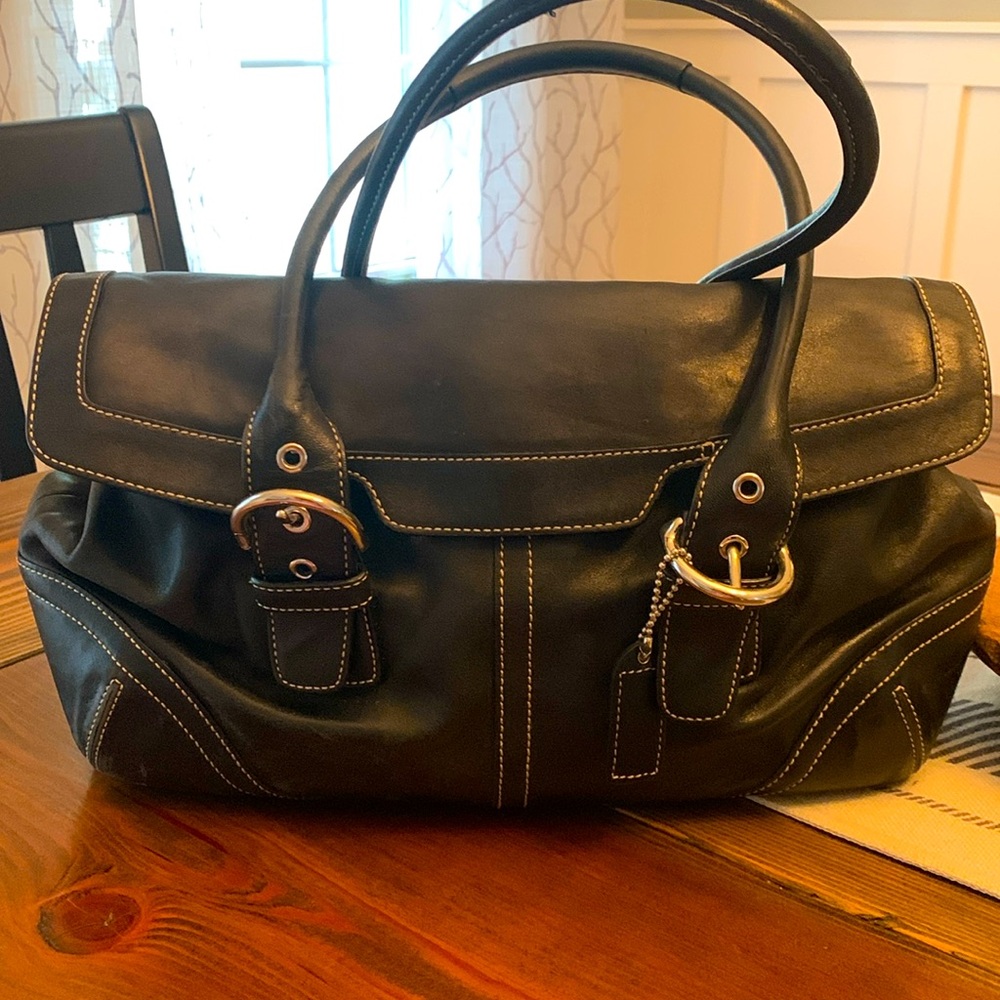 Coach Black Hampton Soho Bag